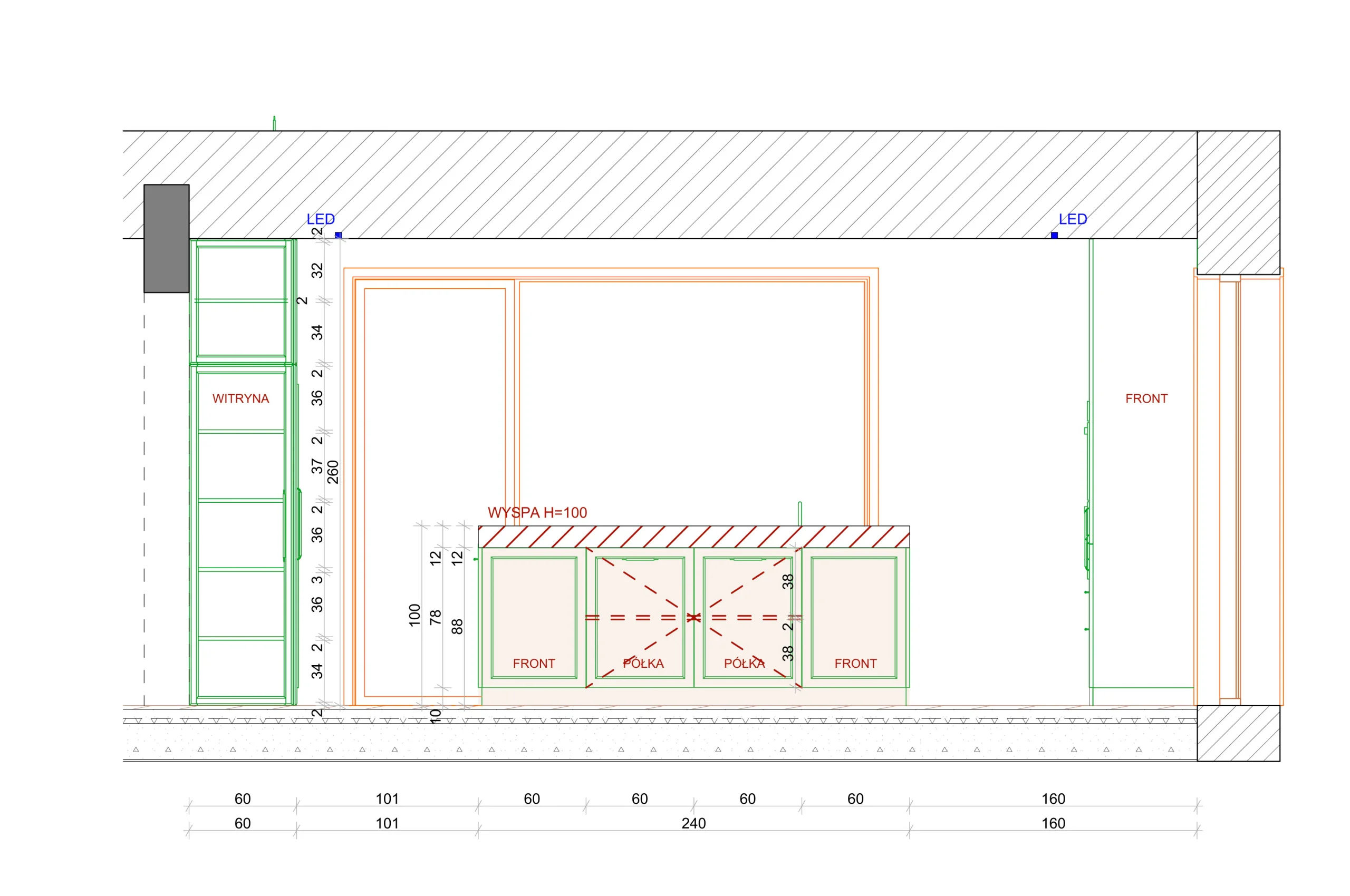Kuchnia — ujęcie projektu MK Studio