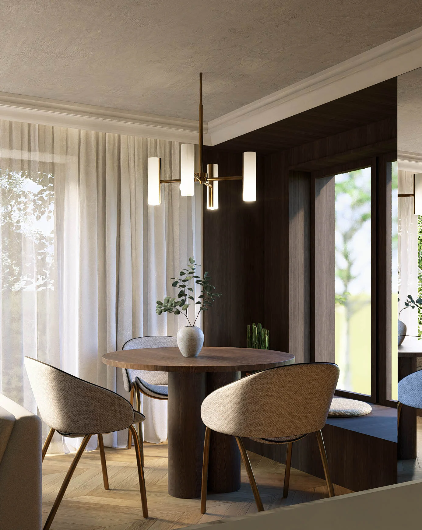 Elegancki salon — szeroki kadr projektu MK Studio